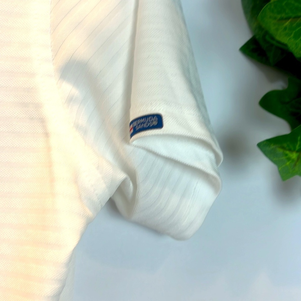 Bermuda Sands White Wicking Polo - Picture 6 of 6